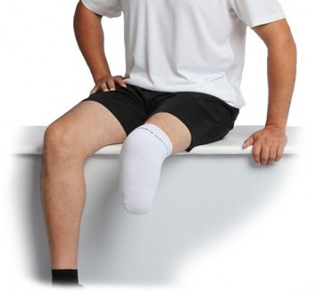 Meia Elástica para Coto Amputado Revestida de Gel