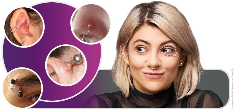 PIERCING NA SOBRANCELHA INFLAMOU, COMO CUIDAR ? 